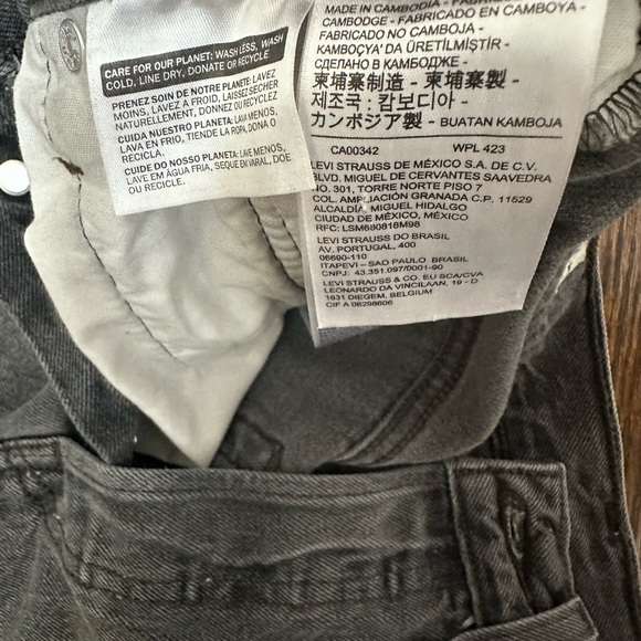 Levi’s 501 High Rise Denim Shorts in Gray Size 26 - Picture 11 of 11